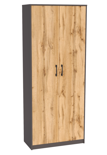 Regał Zamknięty R005 Grafit-Wotan 180x74x35 cm Bestseller 570190
