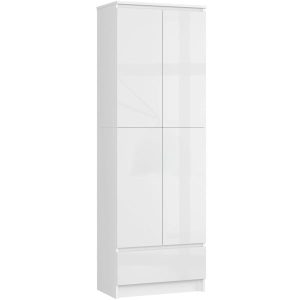 Regał Zamkniety R60 2D 1Sz Clp Pk Biały/ Biały Połysk 710387 Regał Zamkniety R60 2D 1Sz Clp Pk Biały/ Biały Połysk 710387