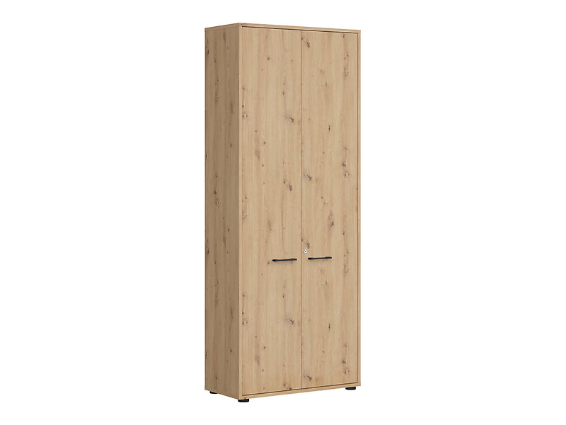 Regał zamykany na klucz Space Office 80 cm z 2 drzwiami dąb artisan 45816