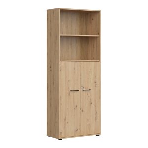 Regał zamykany na klucz Space Office 80 cm z 2 drzwiami i 2 półkami dąb artisan 45815 Regał zamykany na klucz Space Office 80 cm z 2 drzwiami i 2 półkami dąb artisan 45815