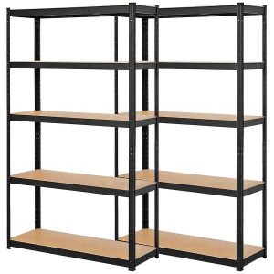 Regały metalowe magazynowe 2 szt. 180x90x40cm 875kg 5 półek 435063