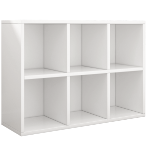 Regały otwarte komoda kostka 2×3 biały na książki biurowy nowoczesny 542648 Regały otwarte komoda kostka 2×3 biały na książki biurowy nowoczesny 542648