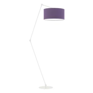 Regulowana lampa stojąca BARI Biały – Fioletowy 872540