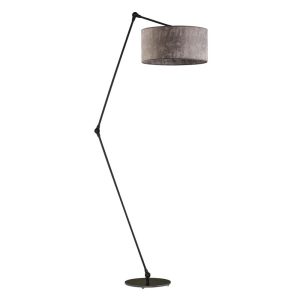 Regulowana lampa stojąca BARI Czarny – Szary Melanż 872552