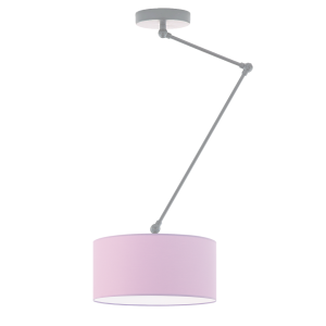 Regulowana lampa sufitowa NEWA do pokoju dziecka Srebrny/Jasny Fioletowy 905215