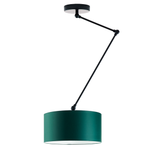 Regulowana lampa sufitowa NEWA loft czarna Czarny/ Zieleń Butelkowa 905177