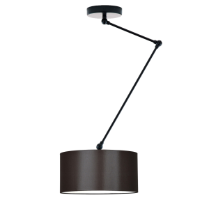 Regulowana lampa sufitowa NEWA loft do pokoju Czarny/ Brązowy 905204