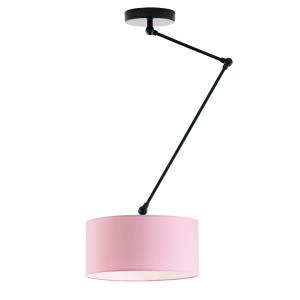 Regulowana lampa sufitowa NEWA loft do salonu Czarny/ Jasny Różowy 905155