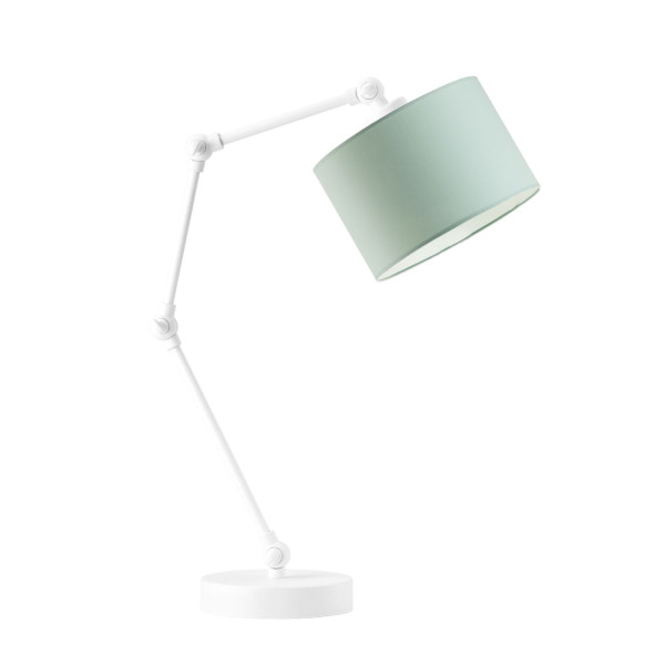Regulowana lampka biurkowa ASMARA Biały - Miętowy 872308