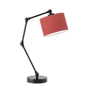 Regulowana lampka biurkowa ASMARA Czarny – Czerwony 872327