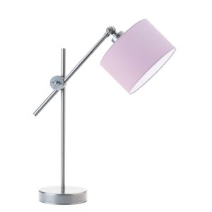 Regulowana lampka stołowa dziecięca MALI – Srebrny/ Jasny Fioletowy 900231 Regulowana lampka stołowa dziecięca MALI – Srebrny/ Jasny Fioletowy 900231