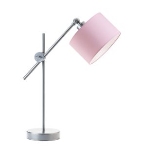 Regulowana lampka stołowa dziecięca MALI – Srebrny/ Jasny Różowy 900226 Regulowana lampka stołowa dziecięca MALI – Srebrny/ Jasny Różowy 900226