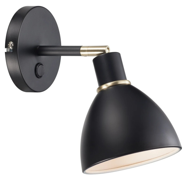 Regulowany kinkiet Ray 63191003 Nordlux do sypialni czarny 187275