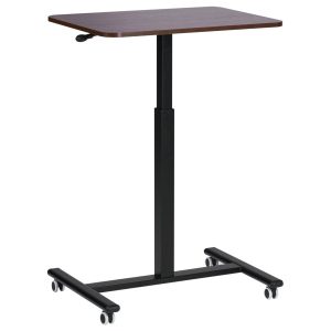 Regulowany stolik pod laptopa 65 x 48 cm ciemne drewno ACADEMIA 727385 Regulowany stolik pod laptopa 65 x 48 cm ciemne drewno ACADEMIA 727385