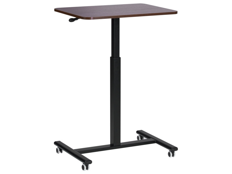 Regulowany stolik pod laptopa 65 x 48 cm ciemne drewno ACADEMIA 727385
