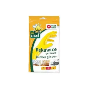 Rękawice gumowe żółte roz. M Bee Smart 77813