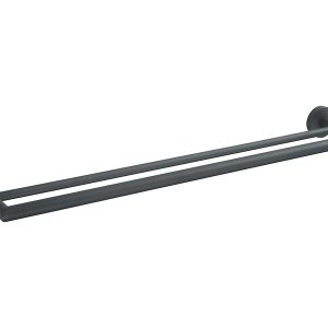 Reling na ręczniki 60 cm podwójny czarny mat Stella Classic 73984 Reling na ręczniki 60 cm podwójny czarny mat Stella Classic 73984