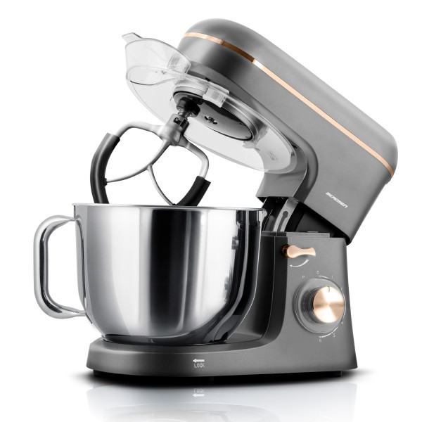 Robot planetarny kuchenny mikser Berdsen 6l 1400W 3w1 srebrno-złoty 375602 816704