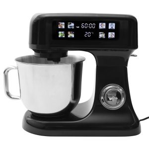 Robot planetarny kuchenny mikser z misą 6l panel LED waga łopatka czarny 1073493 Robot planetarny kuchenny mikser z misą 6l panel LED waga łopatka czarny 1073493