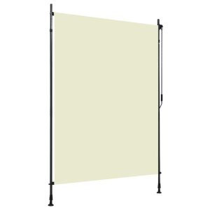 Roleta Kremowy 150 x 270 cm Tkanina vidaXL 754646 Roleta Kremowy 150 x 270 cm Tkanina vidaXL 754646