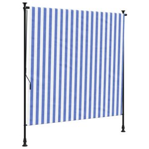 Roleta Niebieski 200 x 270 cm Tkanina vidaXL 754639 Roleta Niebieski 200 x 270 cm Tkanina vidaXL 754639