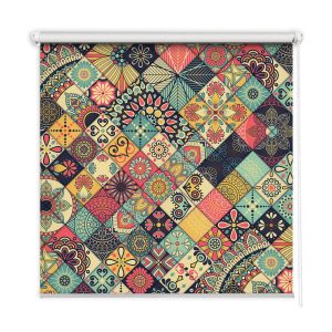 Roleta wewnętrzna – 100×100 cm -Kolorowe Kafle 467054 Roleta wewnętrzna – 100×100 cm -Kolorowe Kafle 467054