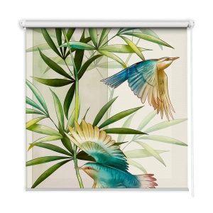 Roleta wewnętrzna – 100×100 cm -Ptaki W Liściach 467903 Roleta wewnętrzna – 100×100 cm -Ptaki W Liściach 467903