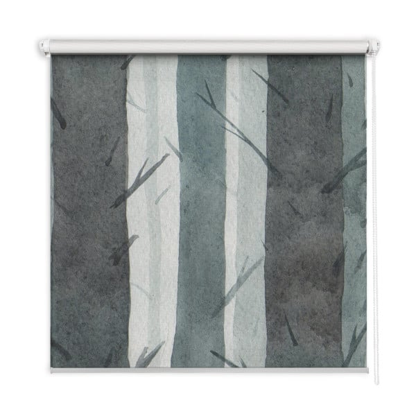 Roleta wewnętrzna - 120x140 cm -Drzewa Japandi 468021